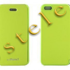 Husa Mercury Techno Flip Apple iPhone 5/5S Lime Blister