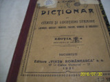 dictionar de citate locutiuni straine [lat. gr. fr. it. ger. eng.]1921