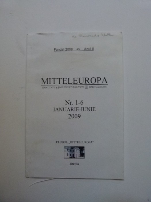 BANAT/CARAS- MITTELEUROPA, N.1-6, ISTORIE SI CULTURA IN VALEA CARASULUI, ORAVITA