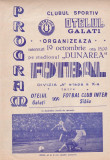 Program meci fotbal OTELUL GALATI - FC INTER SIBIU 19.10.1988