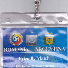 Acreditare meci fotbal ROMANIA - ARGENTINA 05.03.2014