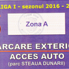 Ticket parking meci fotbal ASTRA GIURGIU-DINAMO BUCURESTI 23.07.2016