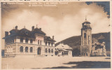 PIATRA NEAMT SCOALA NR1 DE BAIETI TURNUL SI BISERICA NATIONALA CIRC. IAN.1940, Circulata, Fotografie