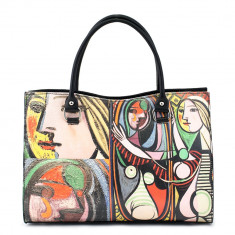 Geanta piele neagra Picasso GF200 foto