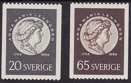 Suedia 1954 - cat.nr.387-8 neuzat,perfecta stare