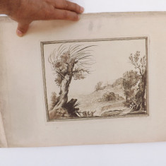 Grafica f. veche.aprox.1765 de Basire Fecit,dupa Guercino.Dim:29,2/23 cm.