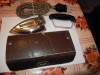 Fier de calcat portabil TURISTA, colectie, vintage, husa piele, stare buna