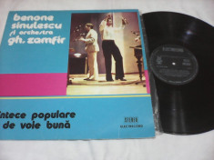 DISC VINIL LP BENONE SINULESCU SI ORCHESTRA GH.ZAMFIR foto