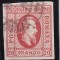 ROMANIA 1865 , CUZA EFIGIA IN OVAL VALOARRE 20 PARALE , STAMPILAT