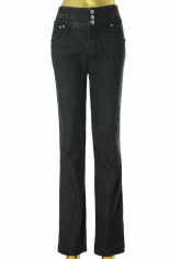 Pantaloni denim negru prespalat Ane Mone, marime 40 foto