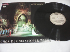 DISC VINIL LP DER CHOR DER STAATSOPER WIEN EUROSTAR CDS037 FARA ZGARIETURI RAR!! foto