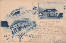 ZARNESTI BRASOV JUDECATORIE DISTRICTUALA SI HOTELUL NOU SCOALA ROMANA CIRC.1902 foto