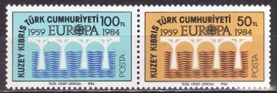 Cipru turc 1984 - cat.nr.127-8 neuzat,perfecta stare foto