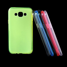 Capac de protectie Samsung Galaxy E7, jelly case, alb foto