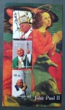 KYRGYZSTAN 2001 - PAPA PAUL II 3 VALORI IN M/SH, NEOBLITERATA - KPLR 34