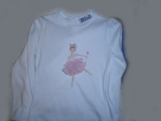 Bluza balerina cu fusta tul Sisi (Culoare: alb, Imbracaminte pentru varsta: 7 ani - 122 cm) foto
