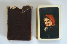 Pachet vechi de carti de joc rusesc, USSR - anii &amp;#039; 70 - &amp;#039;80 - Tematica vanatoare foto