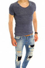 Tricou tip ZARA - tricou barbati - tricou slim fit - tricou fashion - 6515P8 foto