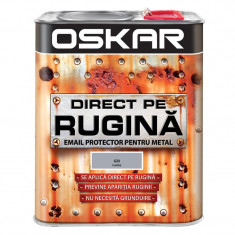 Vopsea Oskar Direct pe Rugina Gri lucios 2.5l foto