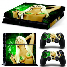 Skin / Sticker Sexy Weed Playstation 4 PS4 + 2 Skin controller PS4 + BONUS foto