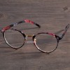 Ochelari Dama Retro Design Floral, Rame Ochelari Vedere Fara Rama Rotunda
