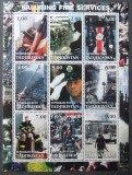 TADJIKISTAN 2001 - SALUTUL POMPIERILOR, 1 M/SH NEOBLITERATA - TPLR 24, Asia, Transporturi