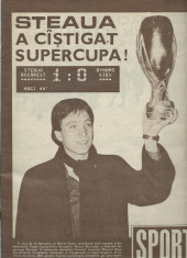 Revista SPORT nr. 2/1987 / Steaua Bucuresti foto