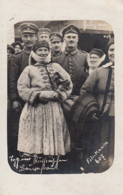 GALITIA , TIPURI DIN GALITIA , MILITARA , CIRCULATA IAN.1917 , FOTO- MAXIM foto
