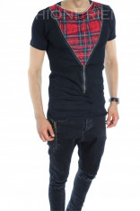 Tricou tip ZARA - tricou barbati - tricou slim fit - tricou fashion - 6536 foto