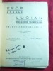 Esop - Fabule si Lucian - Dialogii Mortilor , trad. I.Teodorescu 1935