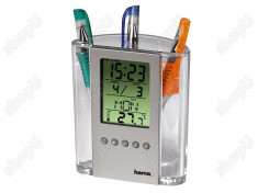 Termometru LCD cu suport de pix foto