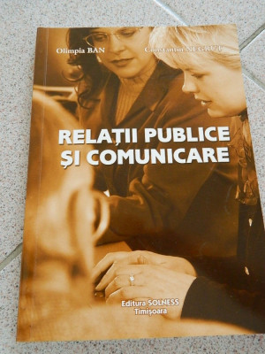Relatii publice si comunicare, Ed. Solness, Olimpia Ban, Constantin Negrut foto