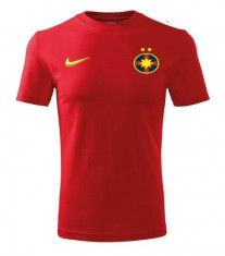 Tricou suporter-steaua bucuresti-rosu-bumbac foto