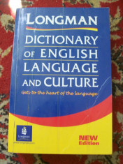 LONGMAN DICTIONARY OF ENGLISH LANGUAGE AND CULTURE foto