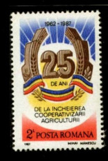 Romania 1987 LP 1175 - serie nestampilata MNH &amp;quot;Incheierea Cooperativizarii&amp;quot; foto