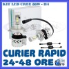 KIT LED CREE 36W GENERATIA 8 - H4 CU DOUA FAZE (3000LM) - APRINDERE INSTANTA, Universal