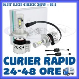 KIT LED CREE 36W GENERATIA 8 - H4 CU DOUA FAZE (3000LM) - APRINDERE INSTANTA, Universal