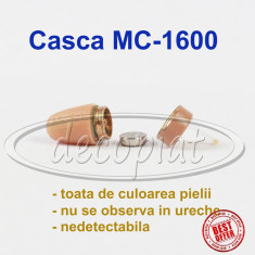 Sistem micro CASCA MC1600 CASTI de COPIAT si colier cu fir nedetectabil BAC 2018 foto
