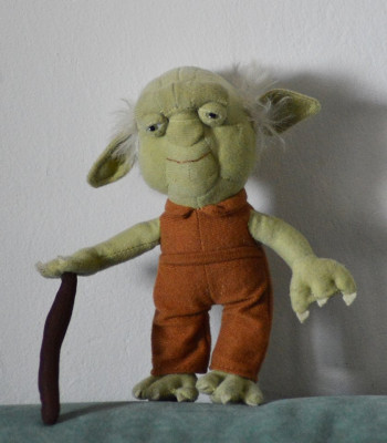 Jucarie plus Yoda din Star Wars, desene animate SF film, 17cm foto