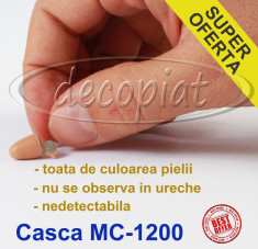 Colier handsfree si CASCA Japoneza MC1200 ptr examene Casti de COPIAT examen BAC foto