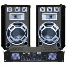 SET BOXE 15 inch BASIC GRI+ AMPLIFICATOR LTC1000 DJ15BG foto