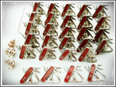 LOT 28 DE INSIGNE / PIN-URI ORIGINALE CU BRICEAG ELVE?IAN VICTORINOX DESCHIS! foto