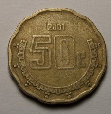 50 centavos 2001 Mexic foto