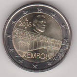 LUXEMBURG moneda 2 euro comemorativa 2016, UNC, Europa, Cupru-Nichel