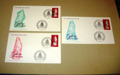 Lot 3 FDC Portelan - arta - Germania 1974 - 2+1 gratis - RBK14395 foto