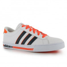 Adidas Neo, 40,7, 42, piele, alb/negru/orange, originali, in cutie foto