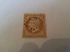 franta 1853 napoleon/ 10c stampilat foto