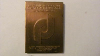 MMM - Placheta Romania &amp;quot;50 ani de la Infiintarea ICPTT 1929 - 1979&amp;quot; foto