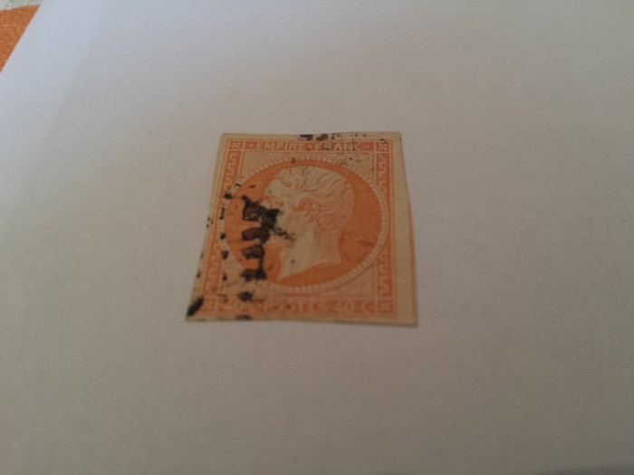 franta 1853 napoleon/ 40c stampilat