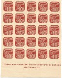 No(09)timbre-Cehoslovacia - ZIUA MARCII POSTALE CEHOSLOVACE 1937-nedantelate rar, Nestampilat